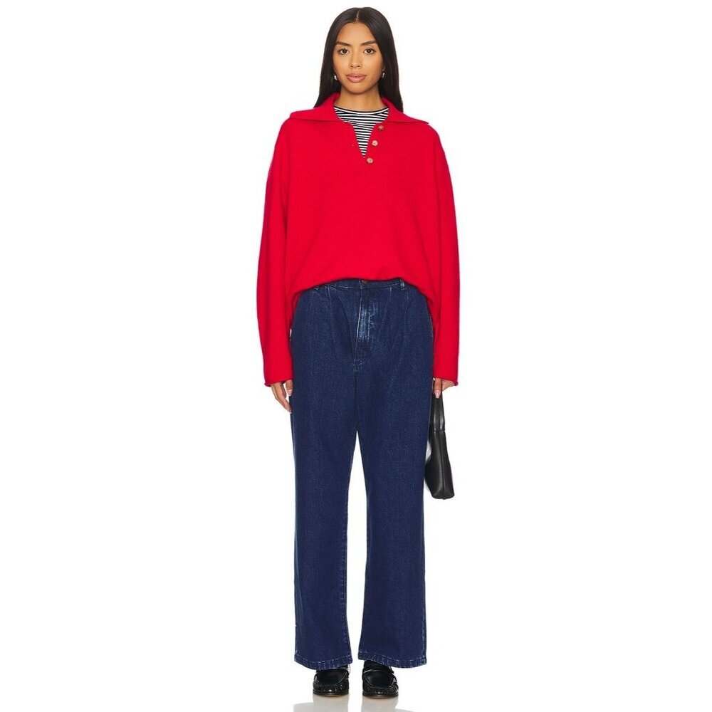 Rolla's Chloe Pleat Pant Jeans Dark Stone Womens Size 25